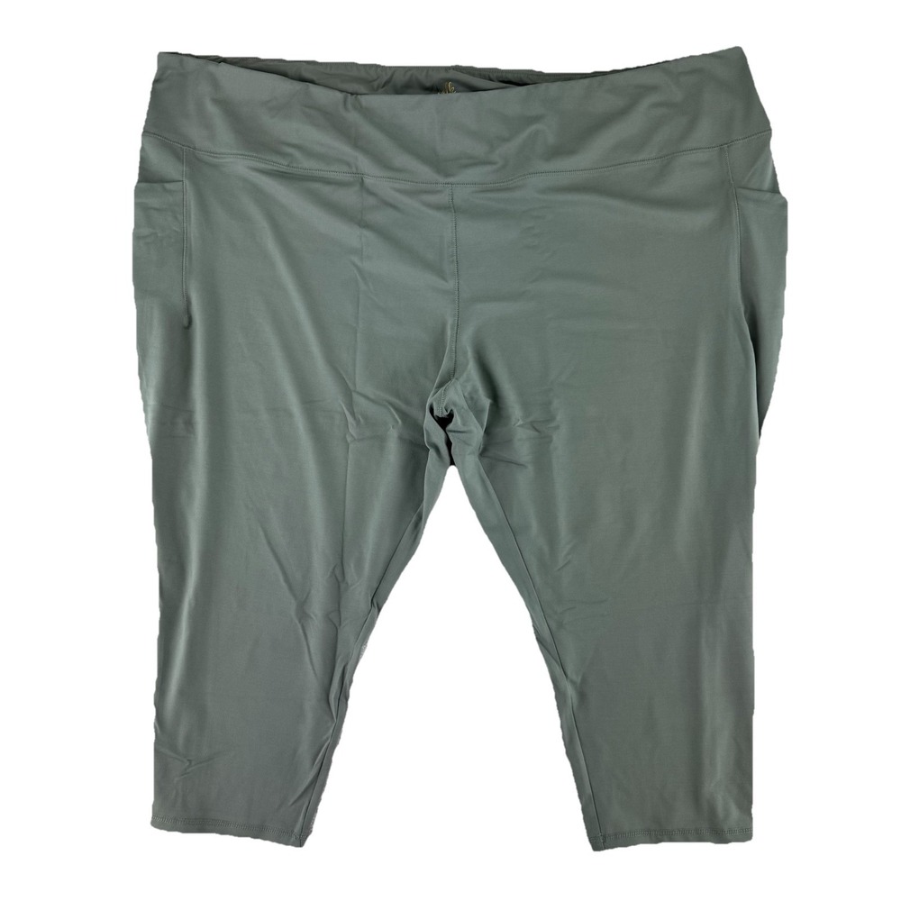 Belle Body by Kim Gravel Phone Pocket Cropped Leggings‎ 5XP Green